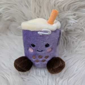 Palm Pals Boba Tea Purple Mini Plush NWT